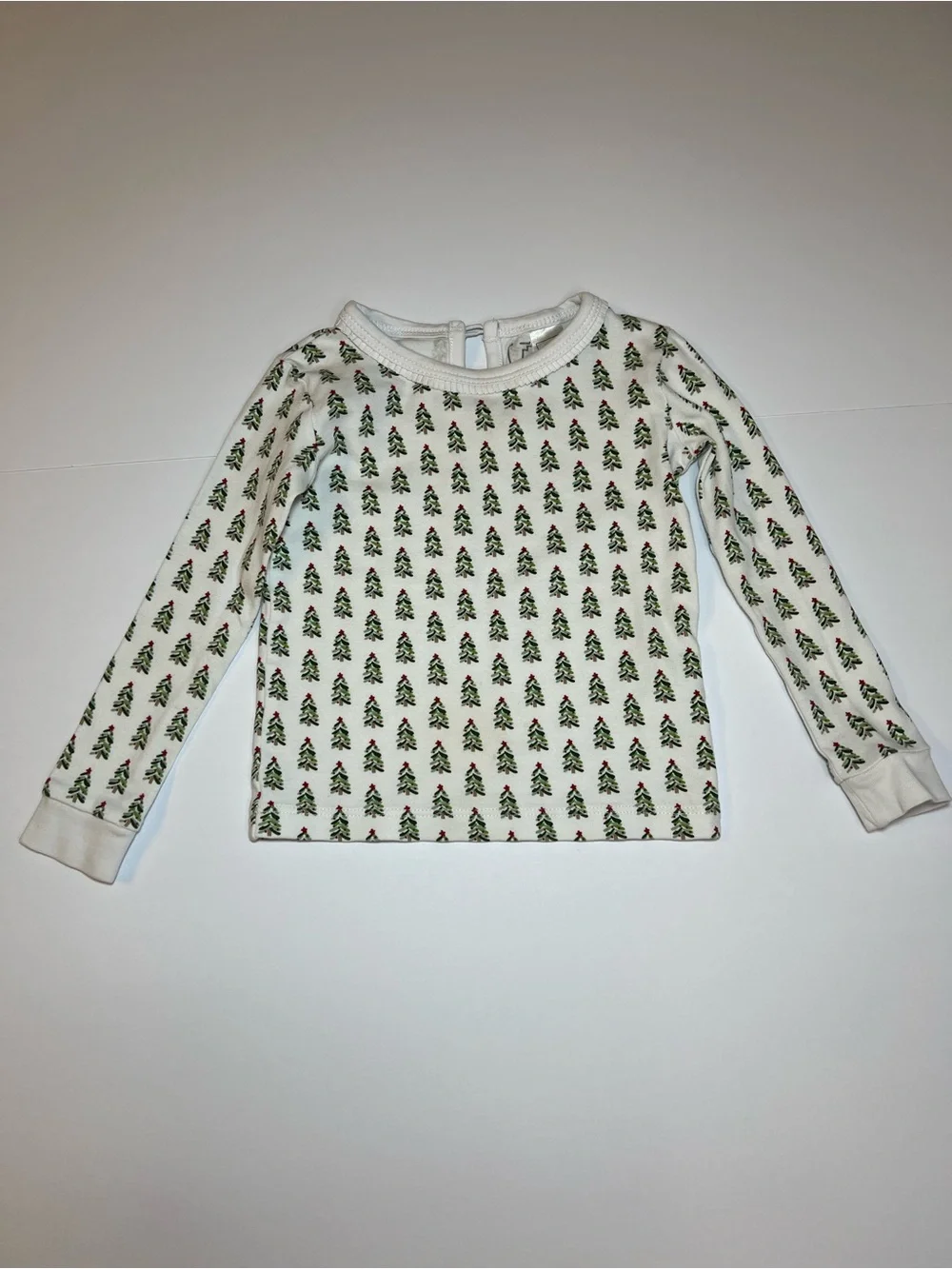 Lila and Hayes Grayson Kids White Christmas Tree Print Pajama Set size 18-24 M
